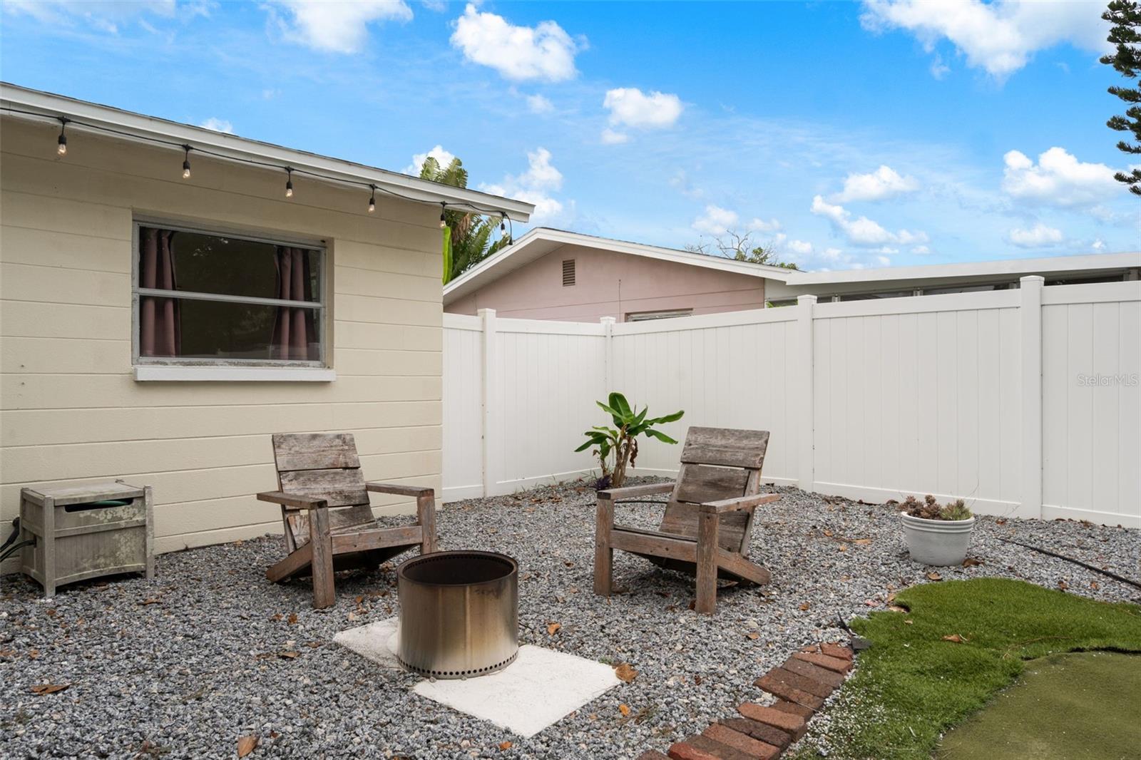 Fire pit area