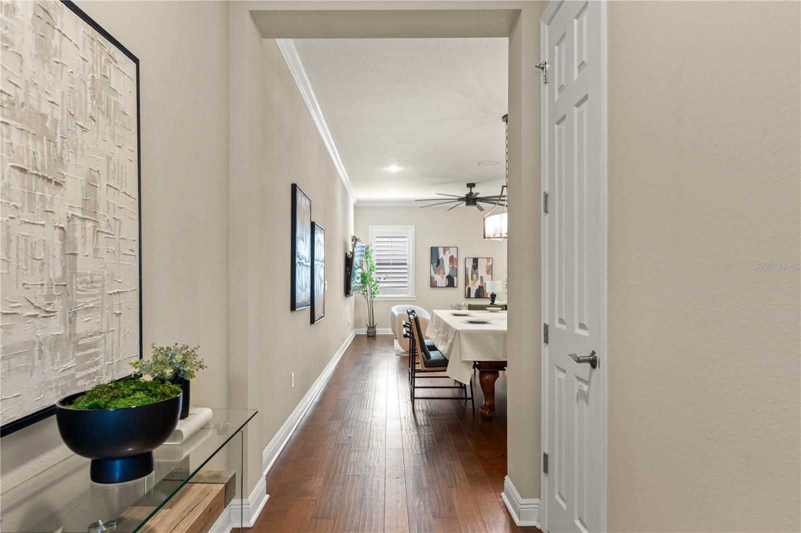 Entryway with a coat closet