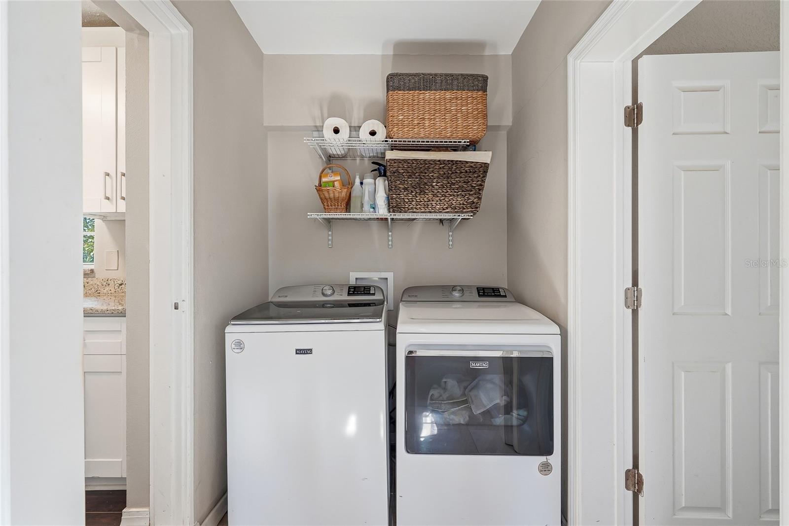 Interior laundry room.