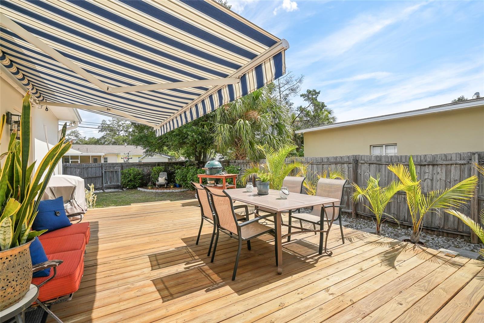 This large fenced backyard is THE spot for entertaining.