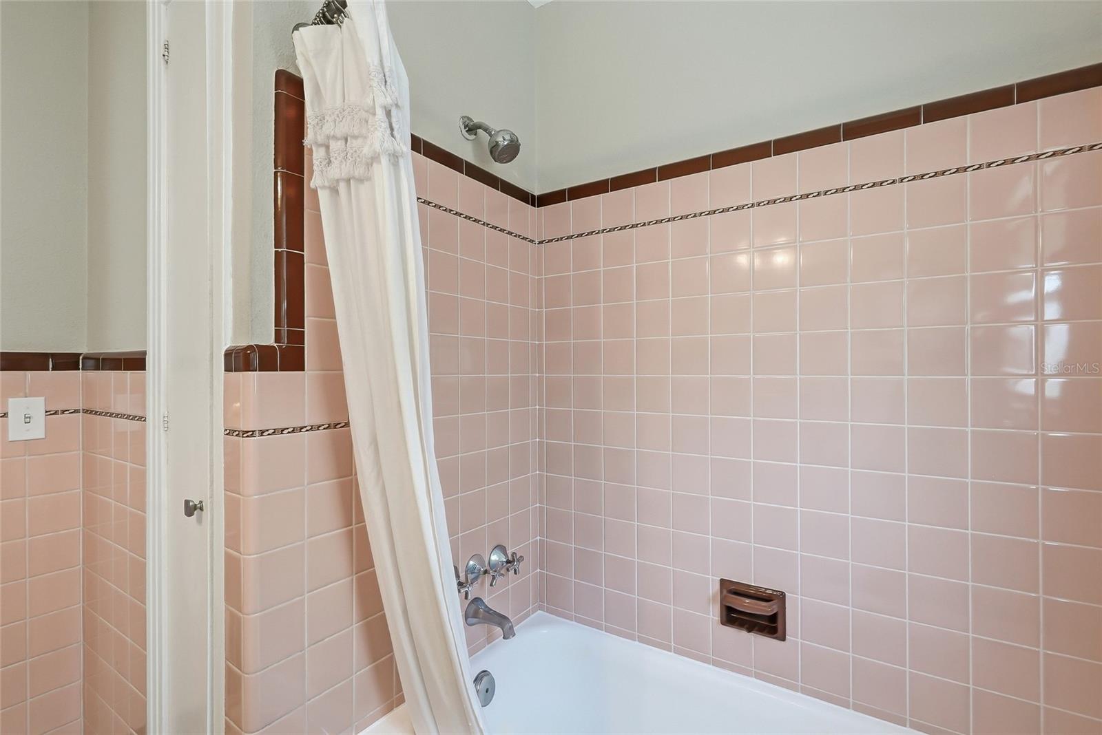 Newly resurfaced tub.