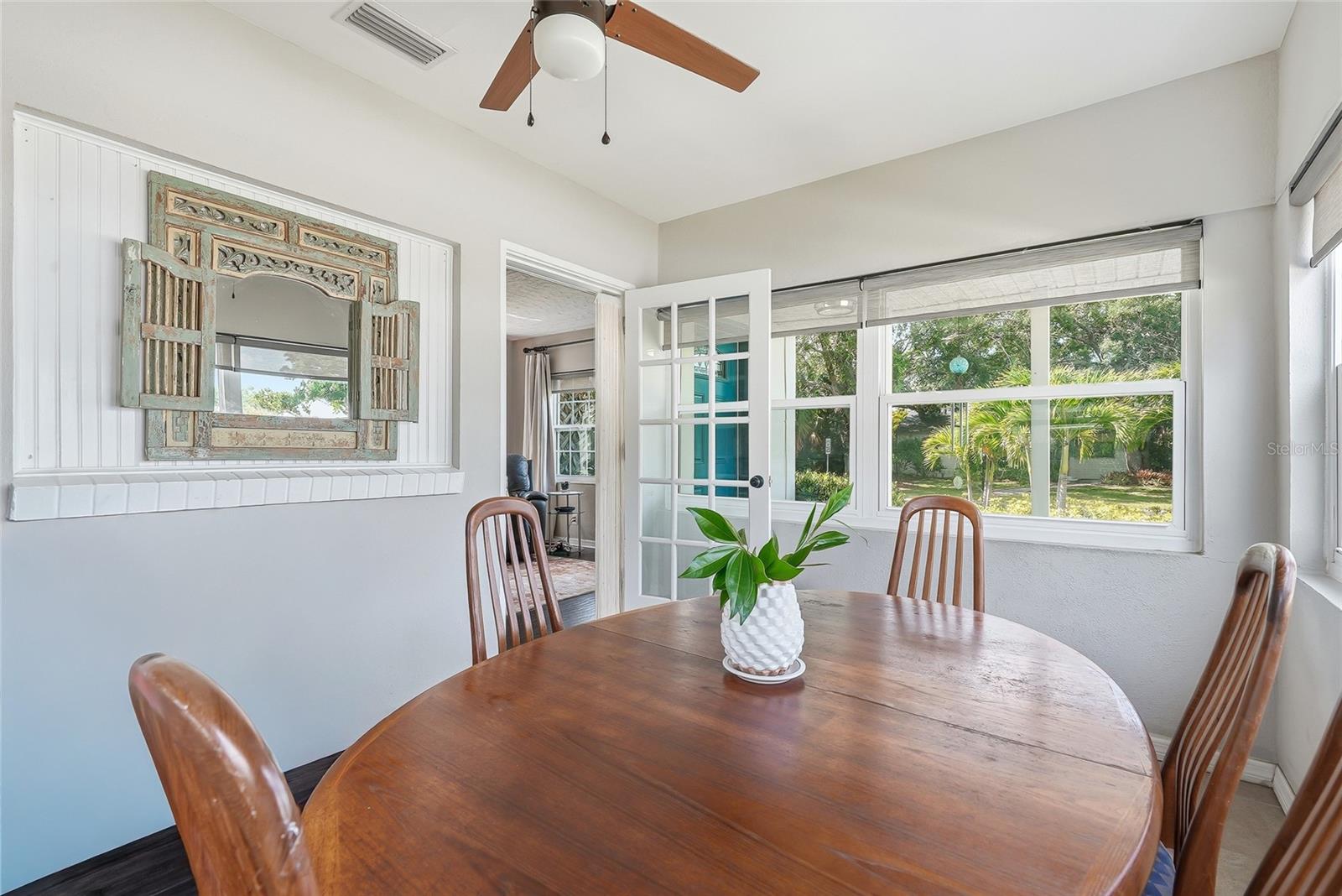 Dining room could also be a lovely office or studio.