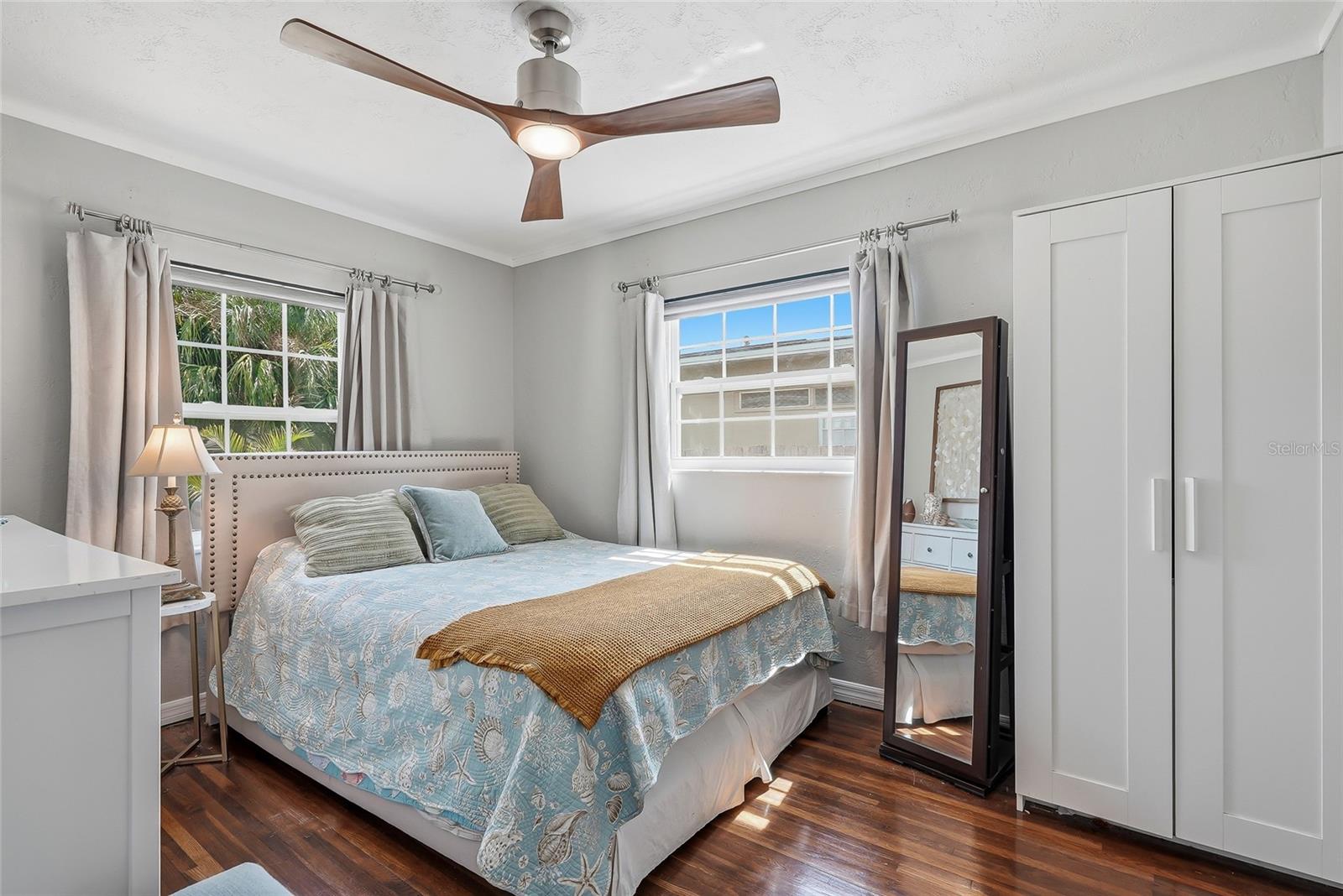 Second bedroom with lovely natural light provides a peaceful atmosphere.