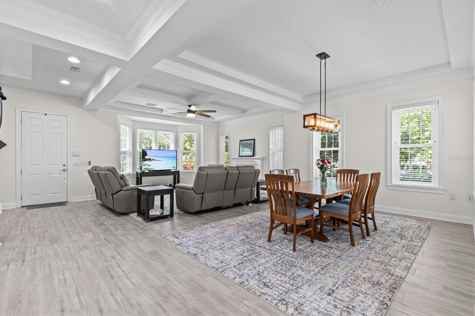 Open floorplan is designed for entertaining family and friends in comfort.