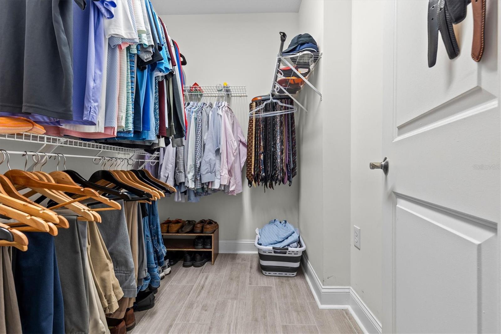 large walk-in closet