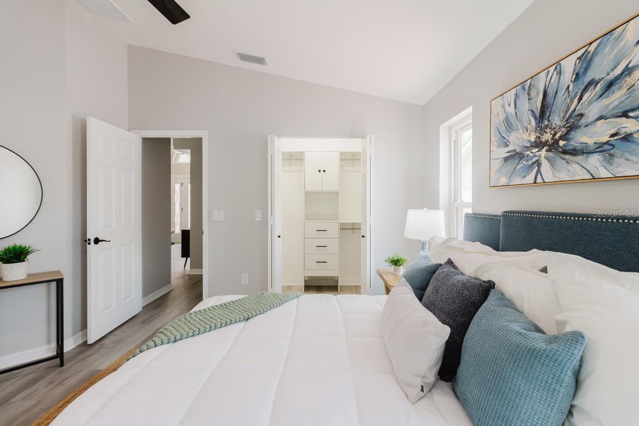 Master Bedroom with walk in closet