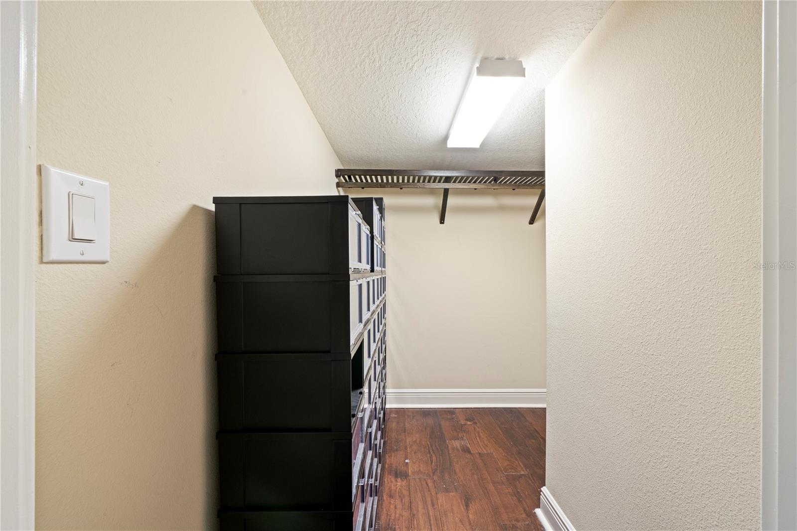 3rd closet in Primary under stairs