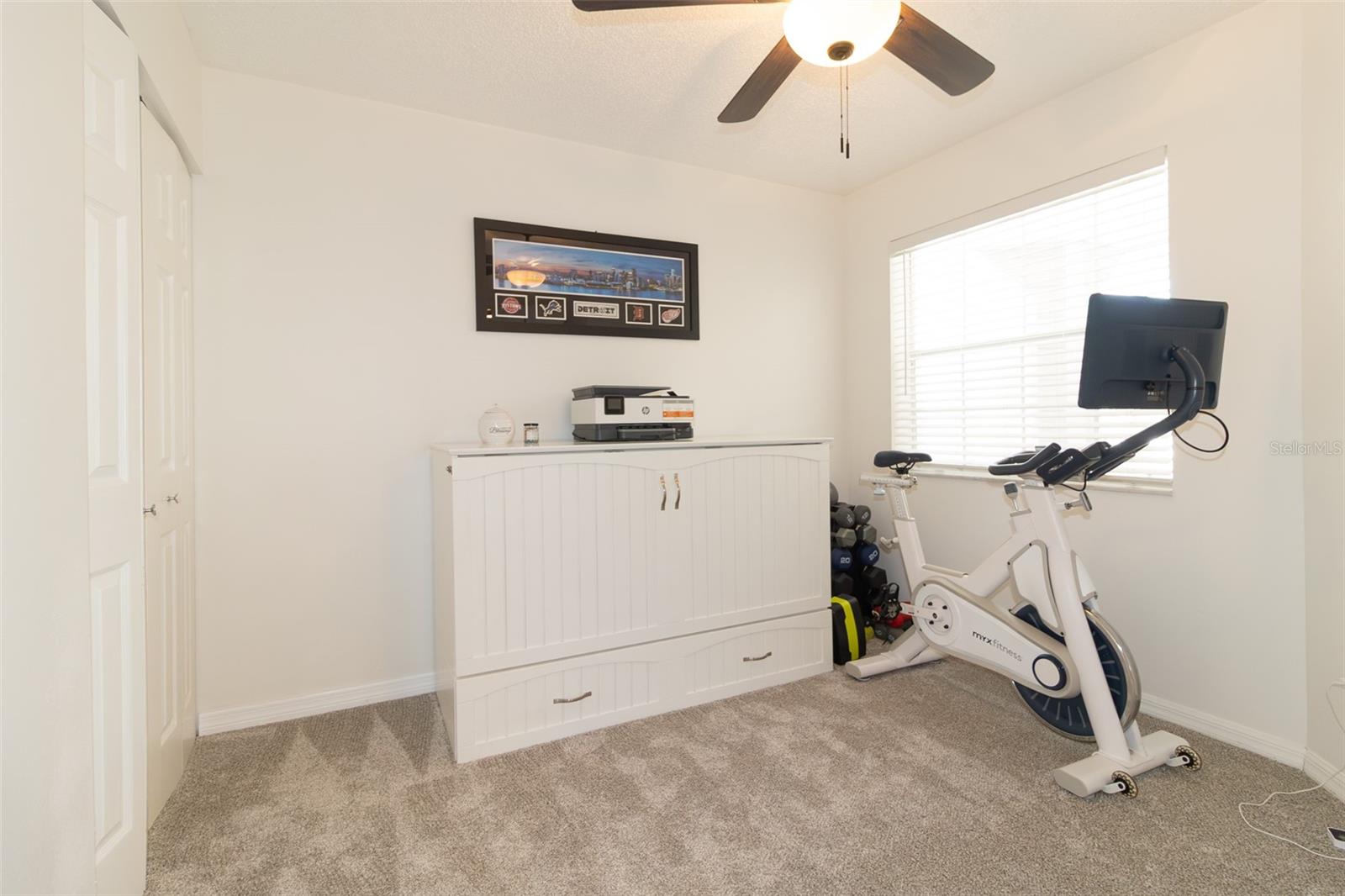 Spacious guest room, home gym or office