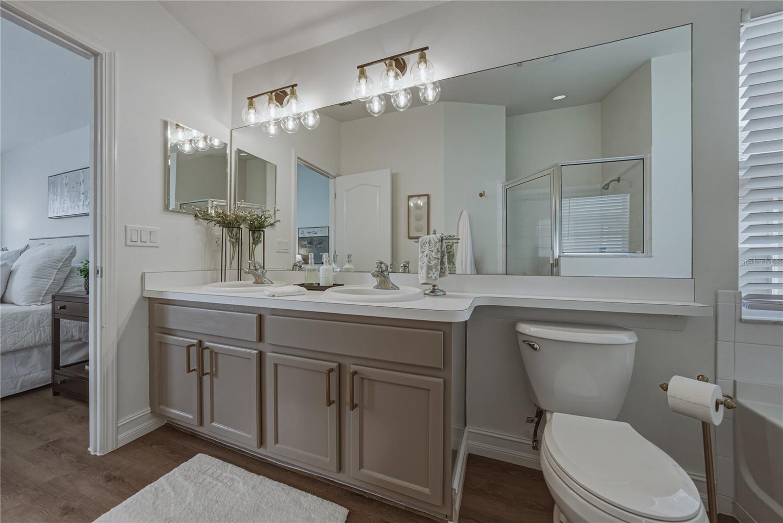 Primary Bath with Long Dual Vanity
