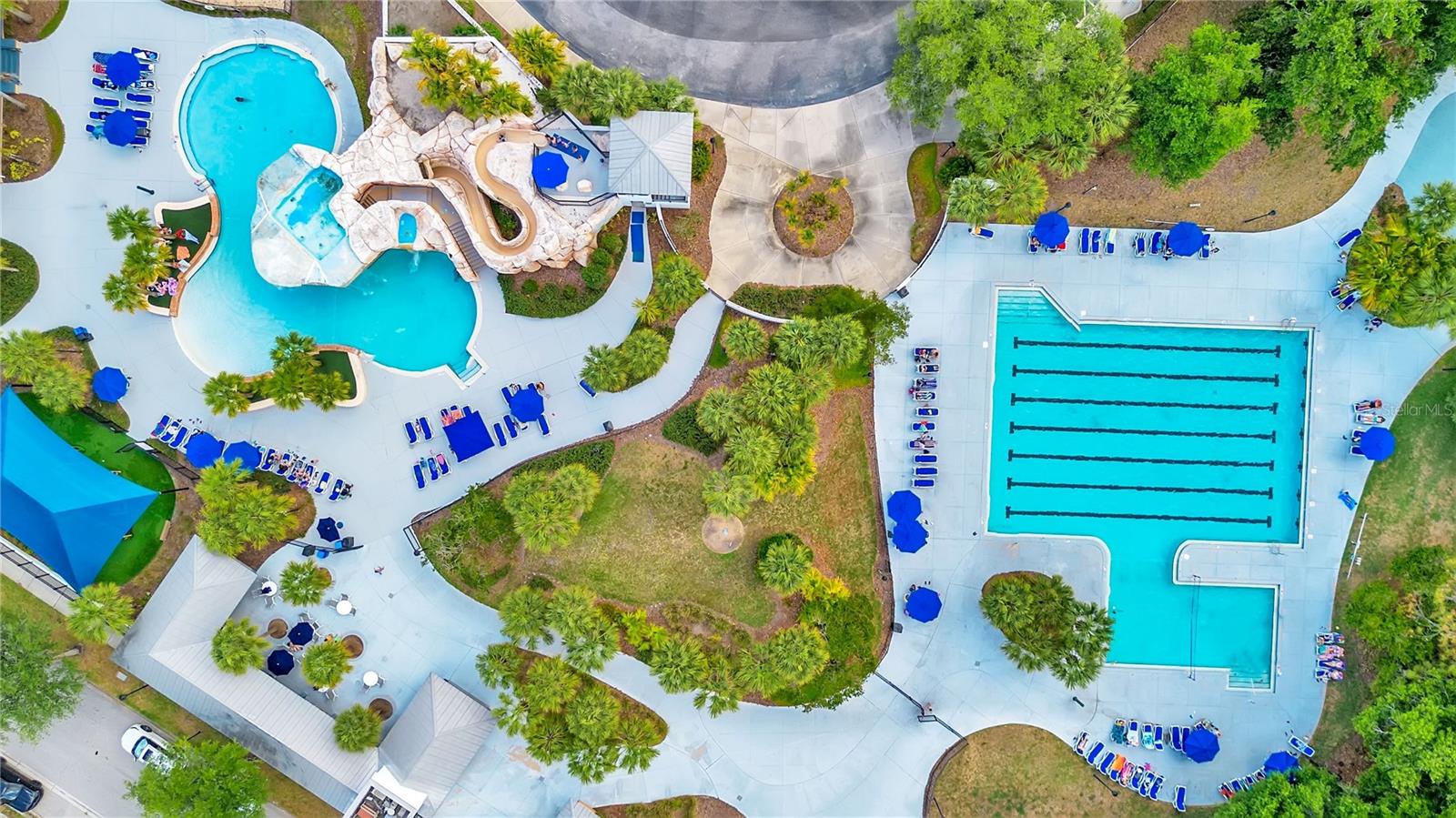 Water Side, Lap Pool and Sports Pool at the Aquatic Center