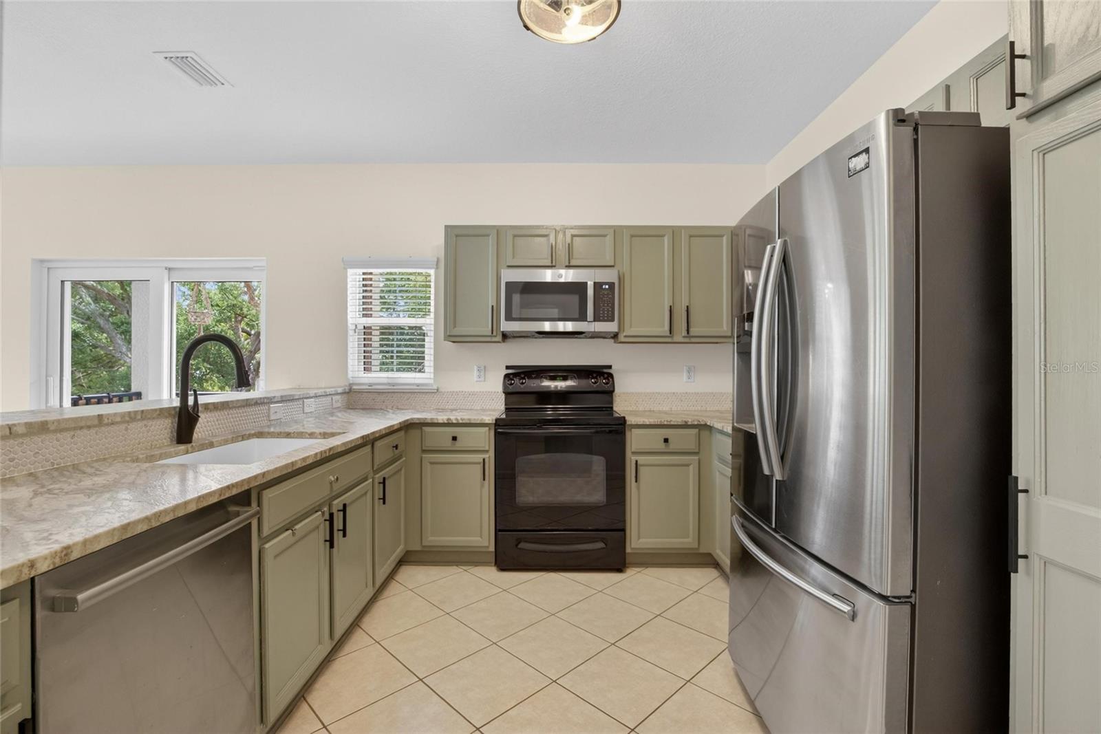 Granite countertops, with all appliances included.