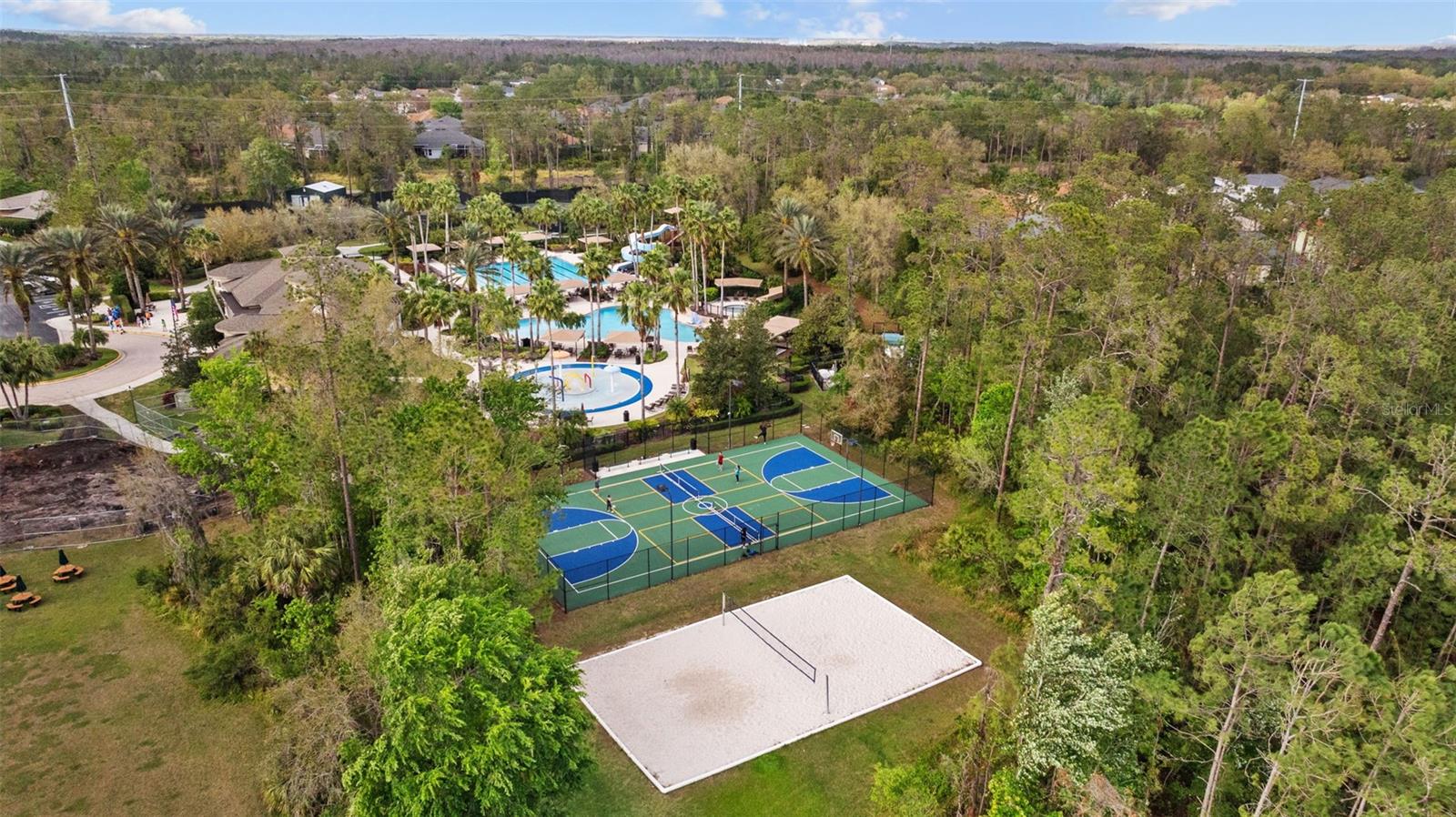 Basketball & sand volleyball courts