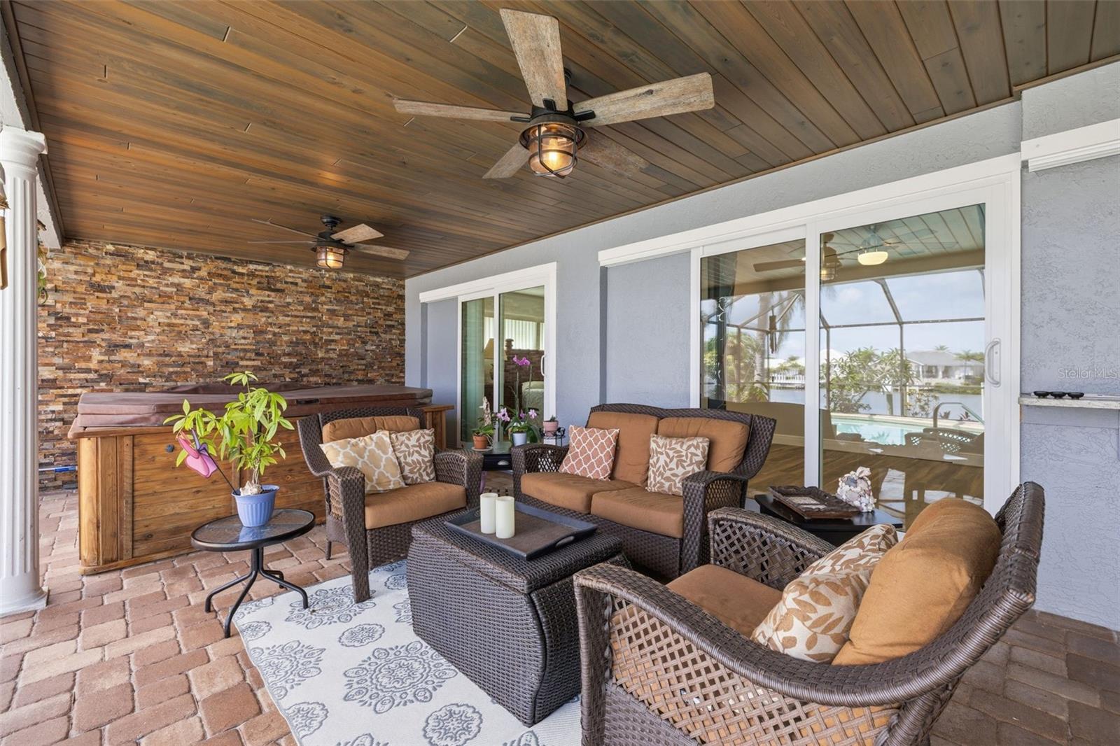 All Impact Energy Efficient Sliding Glass Doors that Pocket to open the space completely!