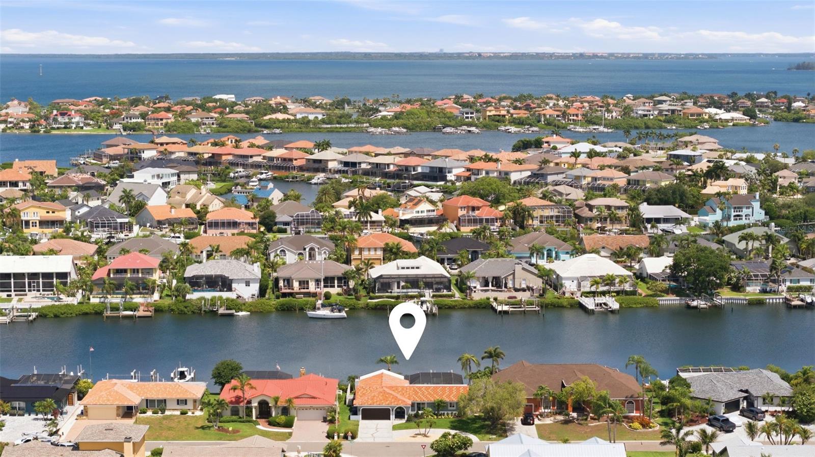 Deep water, wide Canal with no bridges to interfere and quick access to Tampa Bay!