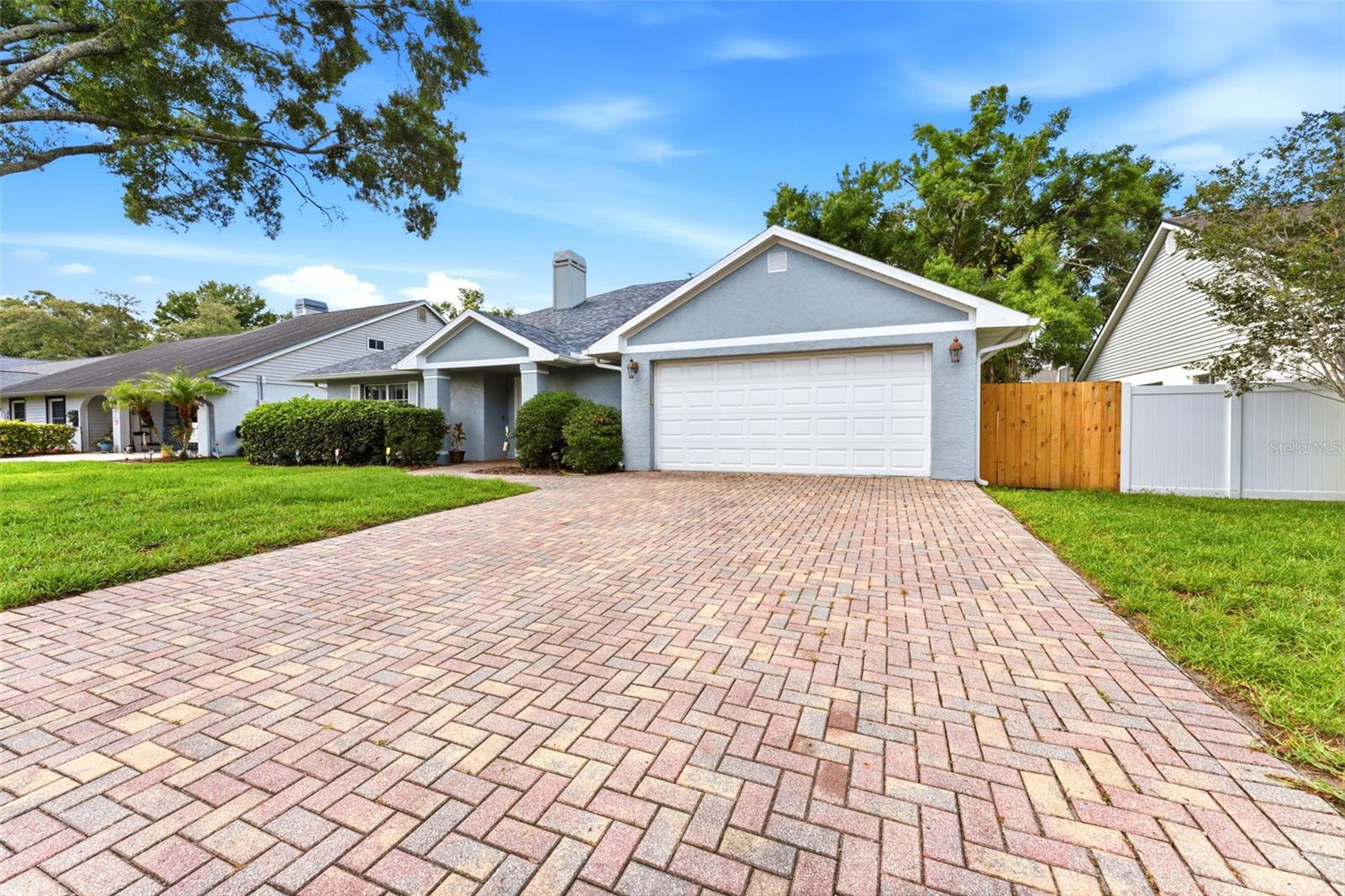Paved driveway