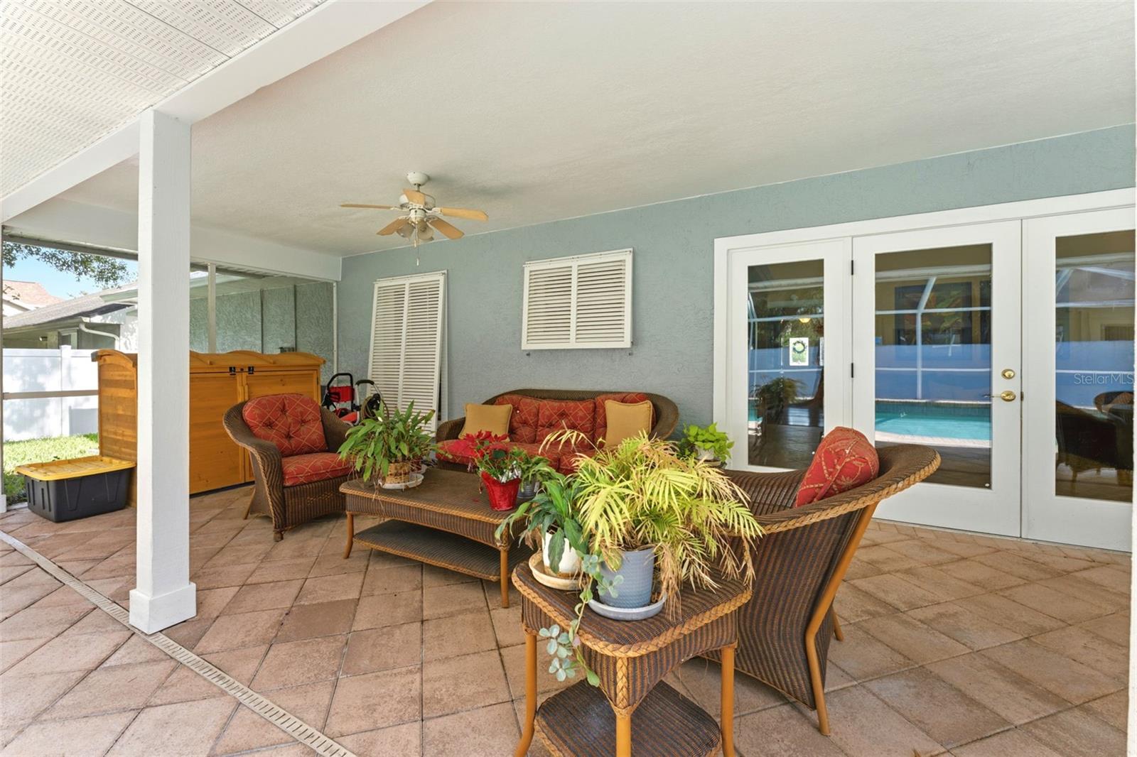 Covered patio