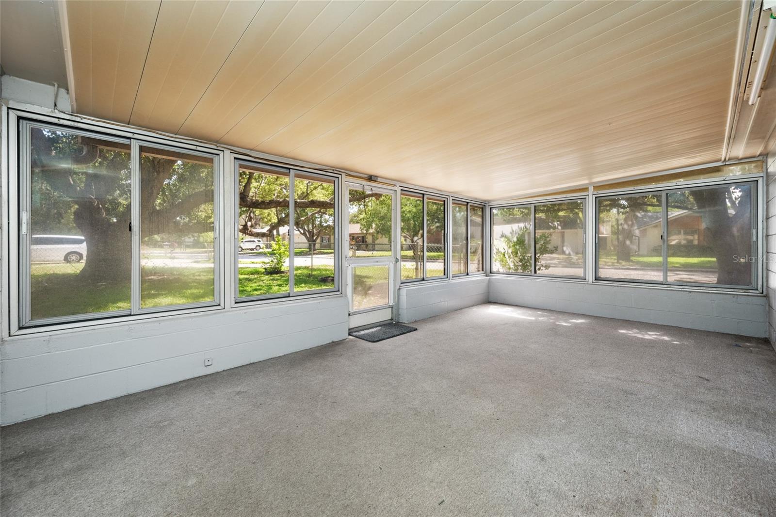 Vinyl enclosed screened porch