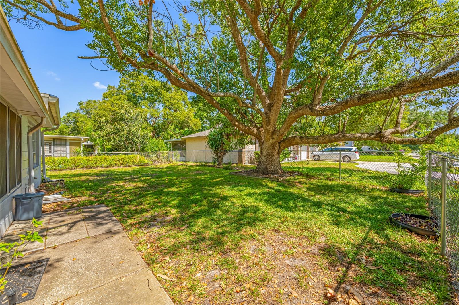 Fenced Back yard