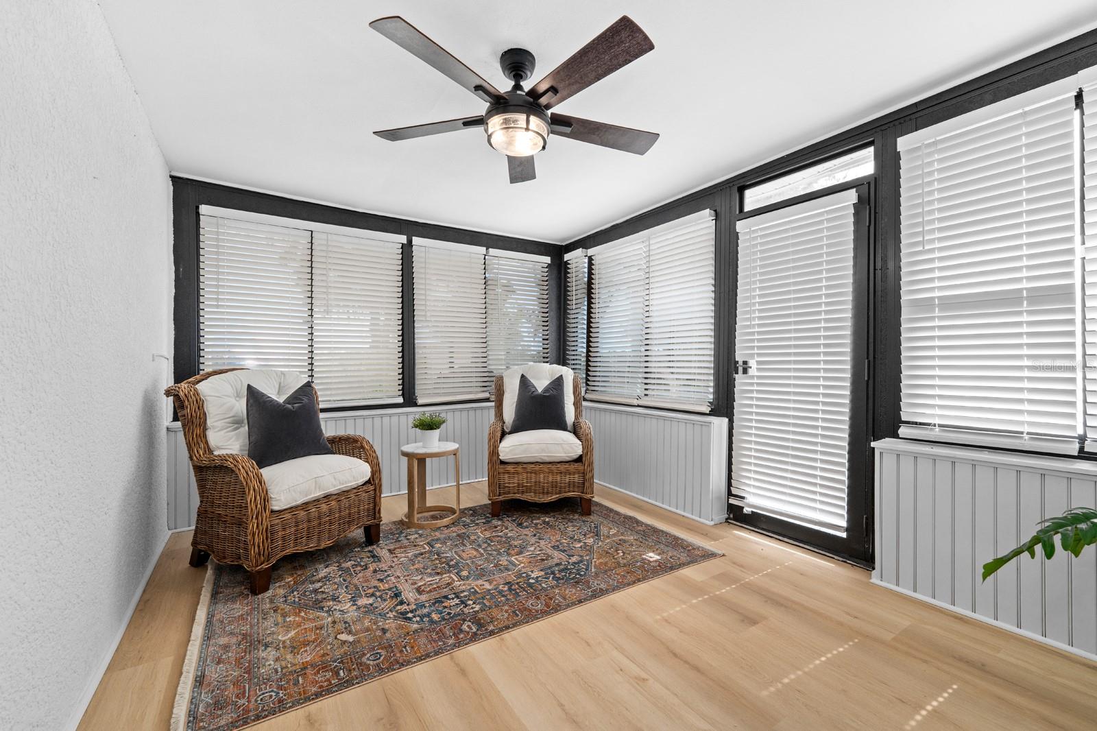Enclosed florida room w mini split for year round use