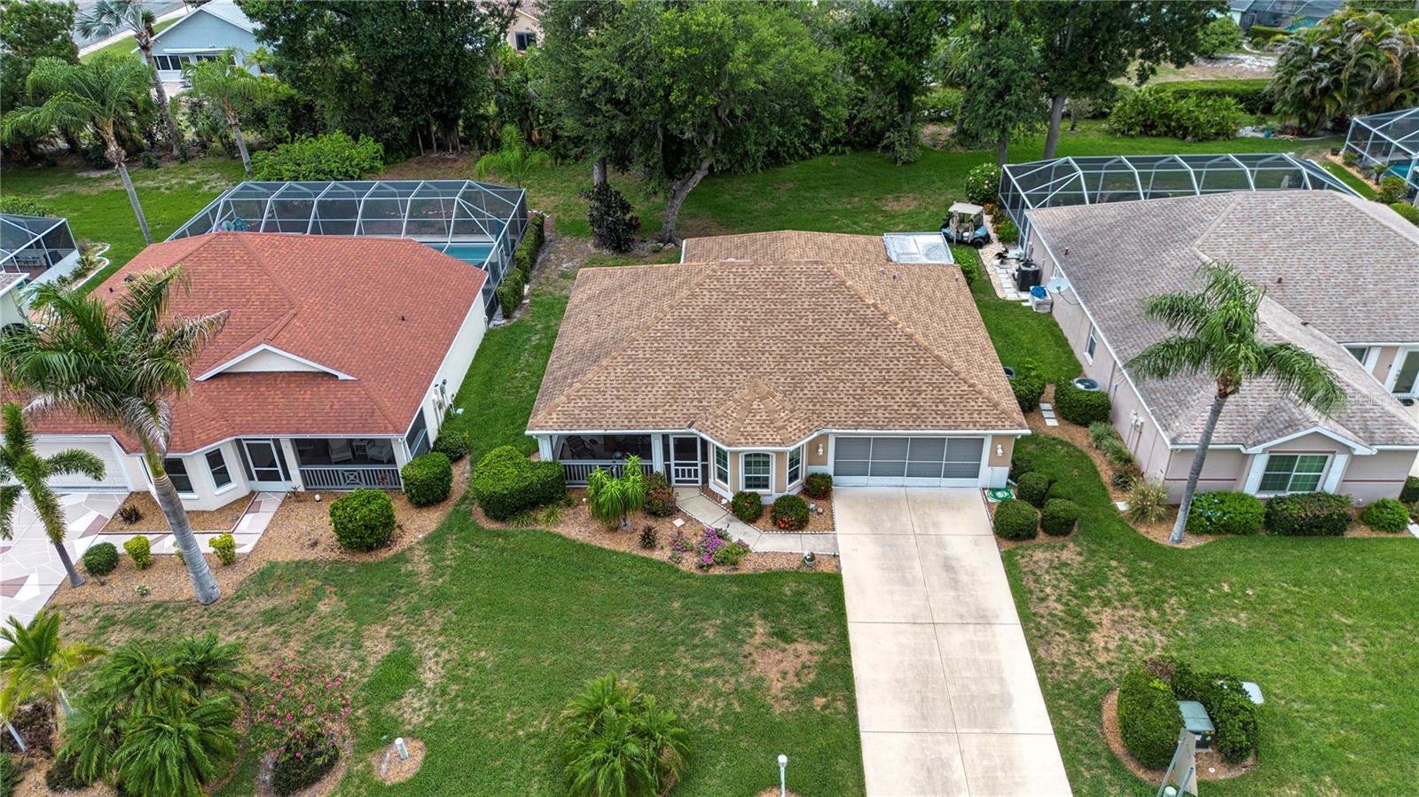 Aerial view of home