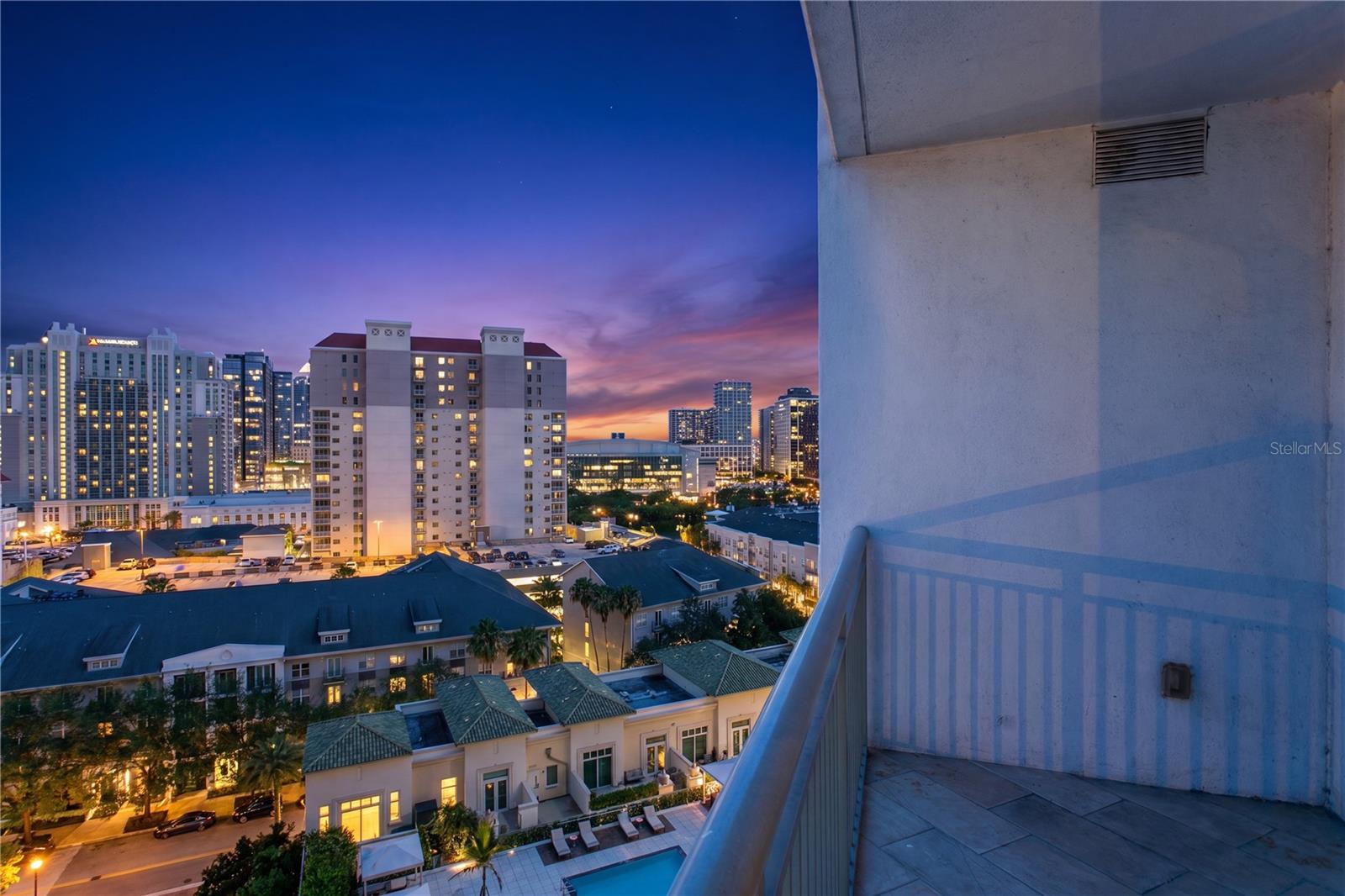 Enjoy gorgeous skyline views day and night . . . .