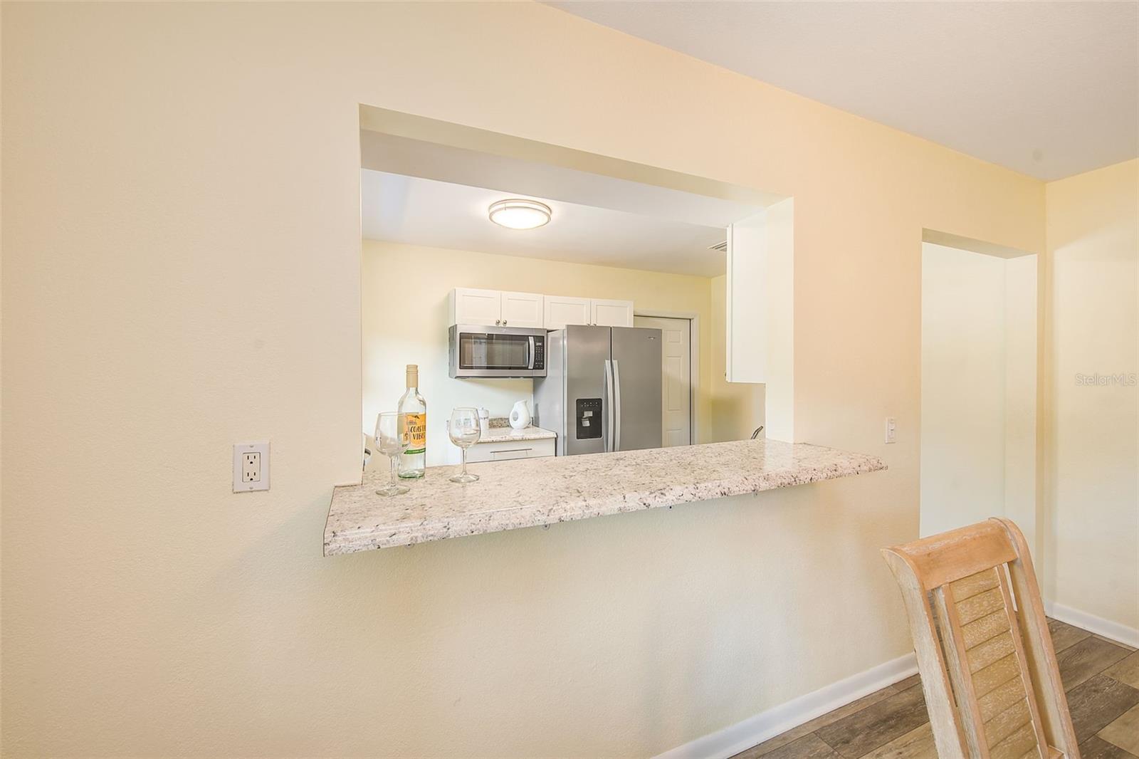 Pass thru from Kitchen to Dining Room
