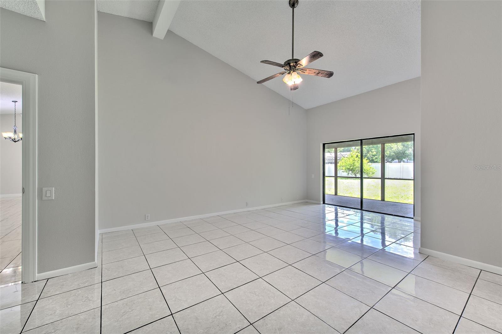 Master Bedroom with slider doors to back patio