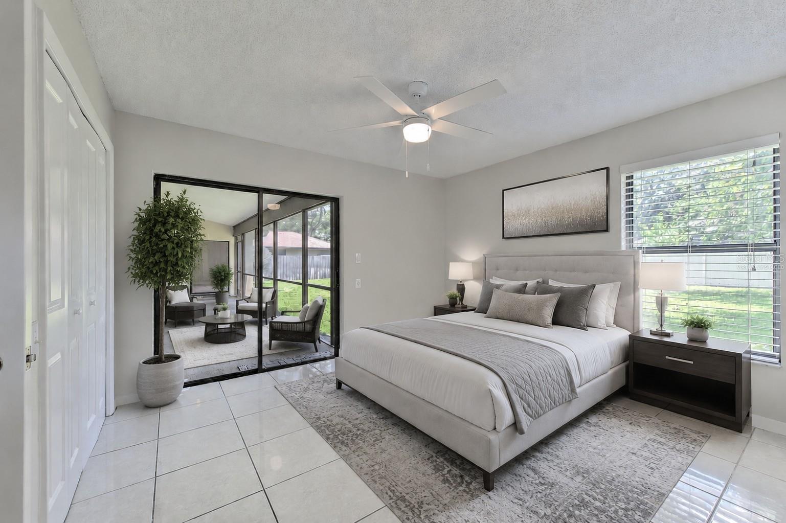 Virtually Staged In-Law Suite. Multigenerational living with separate entrance to home