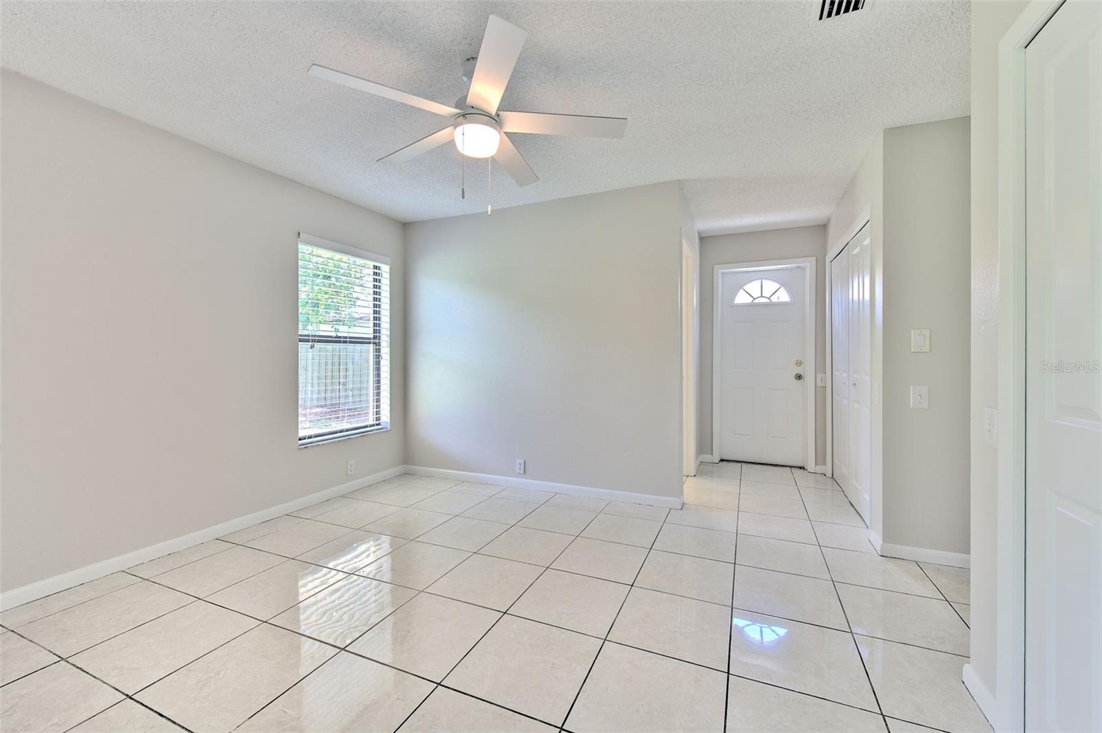 In Law Suite w/ separate entrance, full bathroom, 2 separate double bi-fold closets and slider door to back patio.