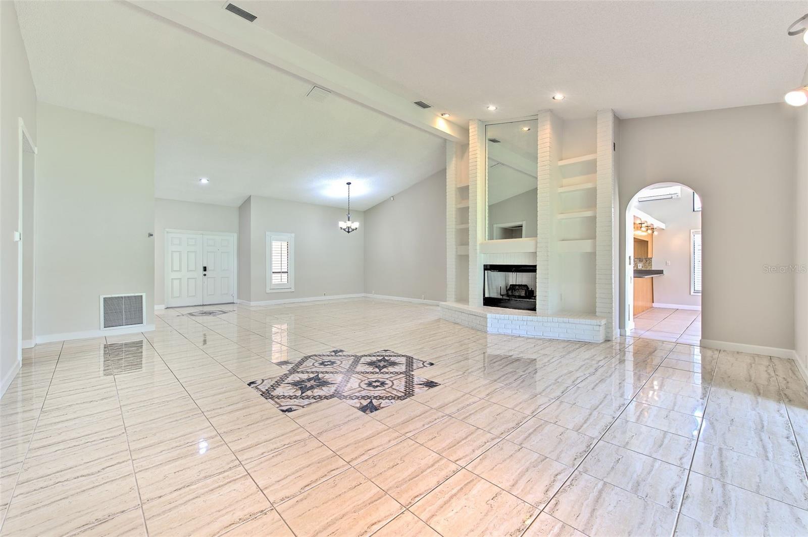 Open Floorplan with Tall Vaulted Ceilings