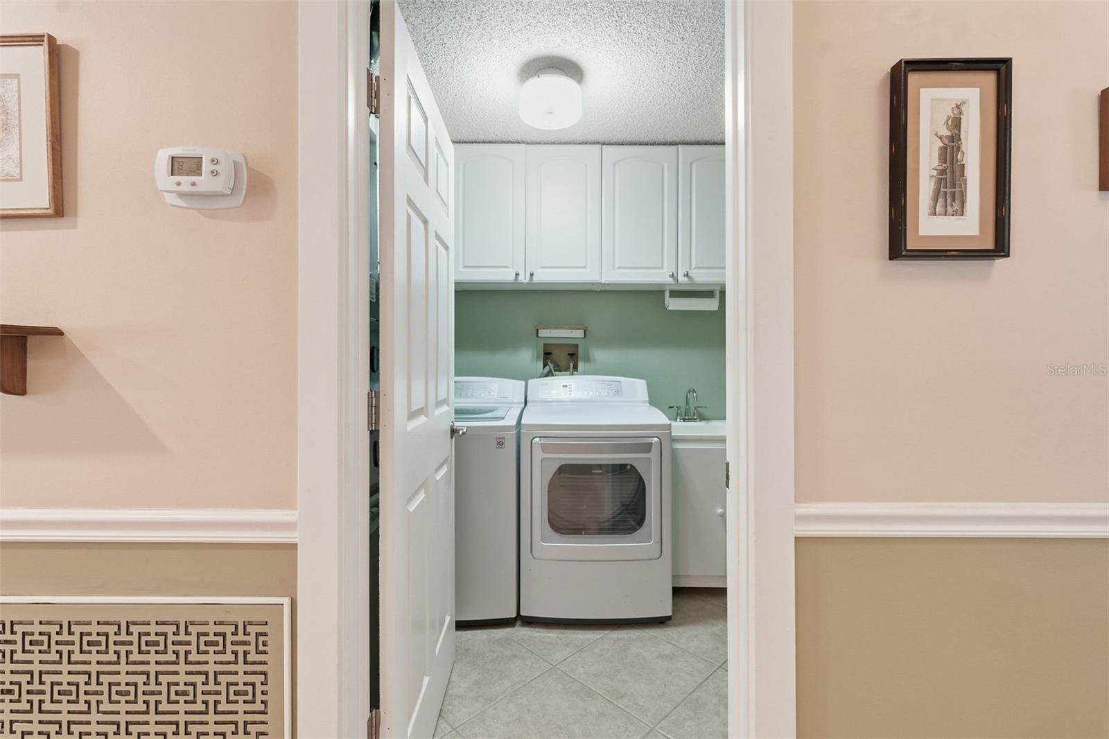 Inside laundry room