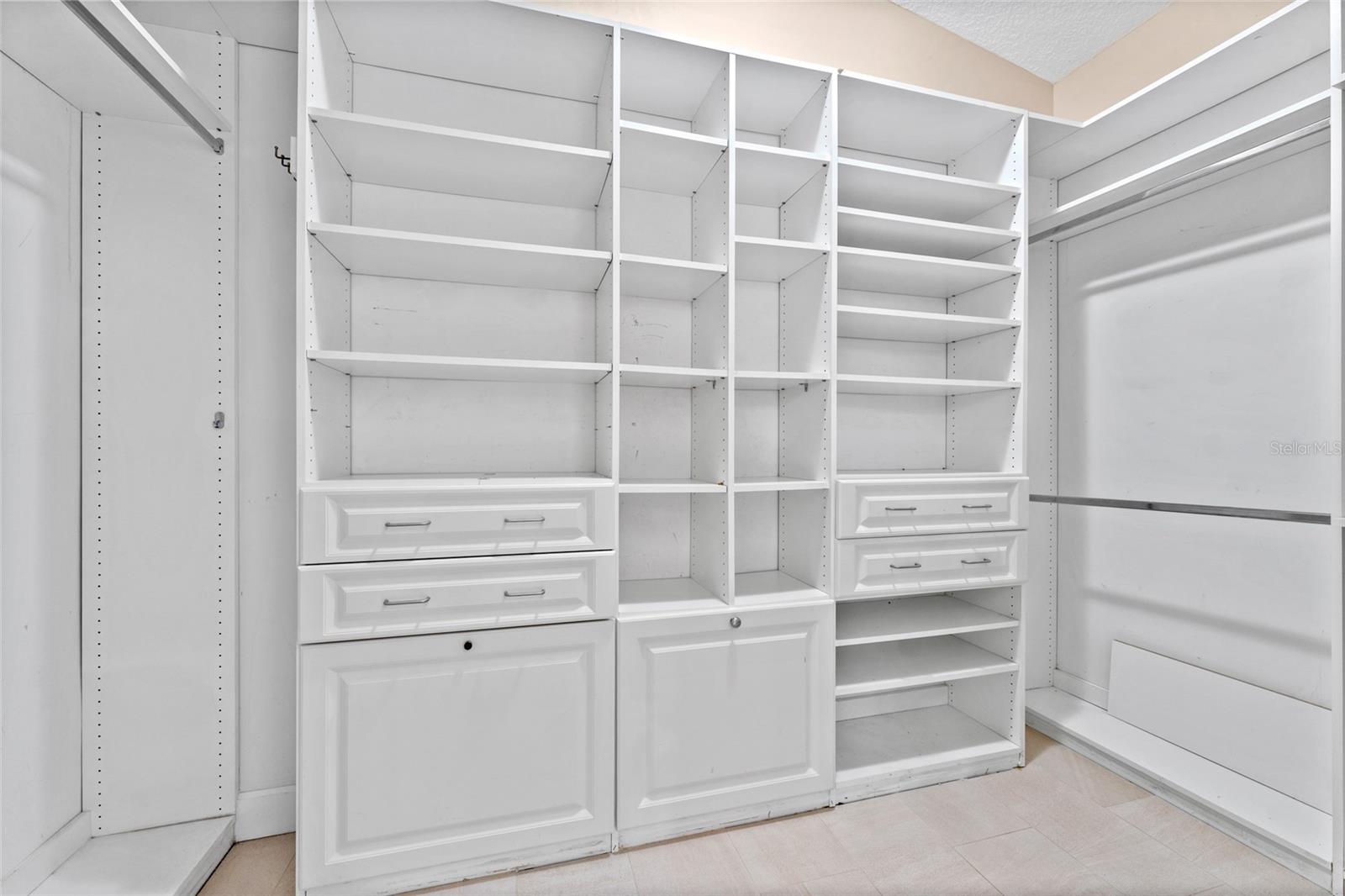 Master walk in closet