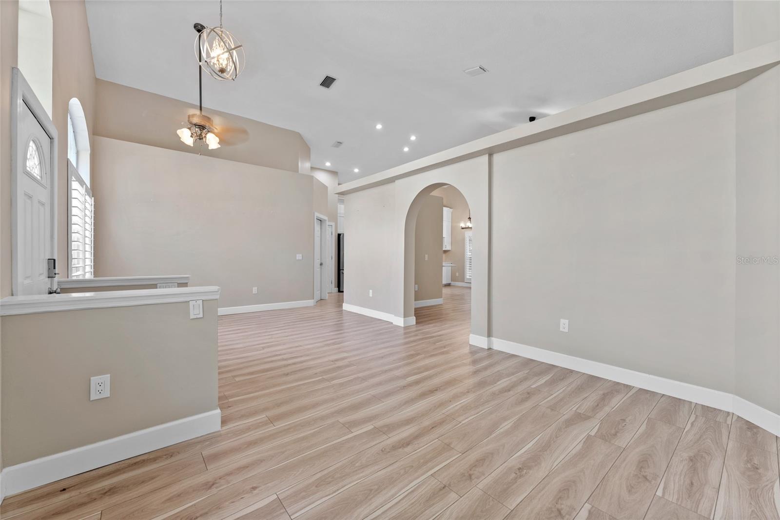 large entry area