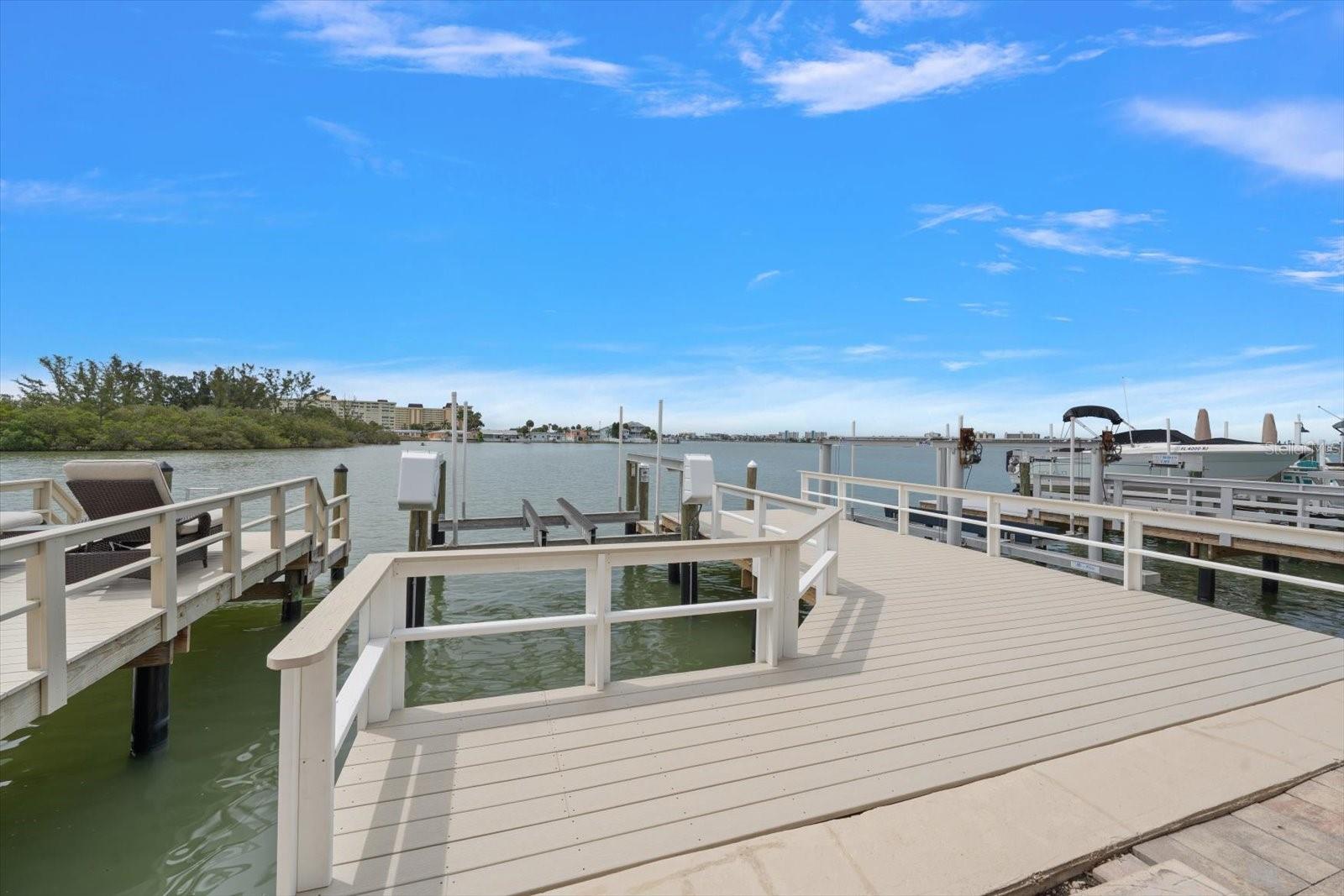 Brand new dock with Amazing Views! Your new boat will look great here!