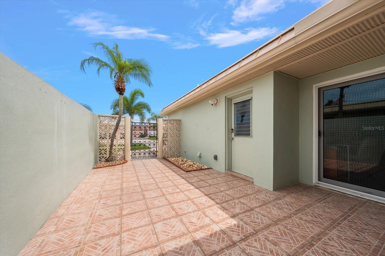 Spacious private patio perfect for outdoor relaxation and entertaining.