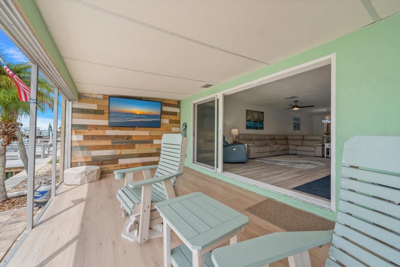 Great spot for morning coffee or Happy Hour!