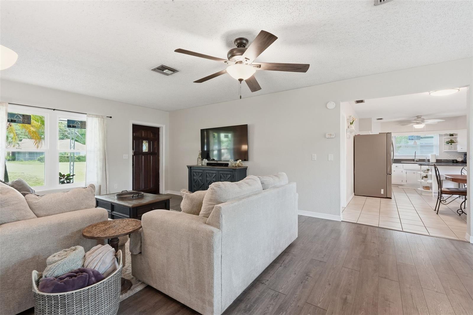 Updated luxury vinyl flooring