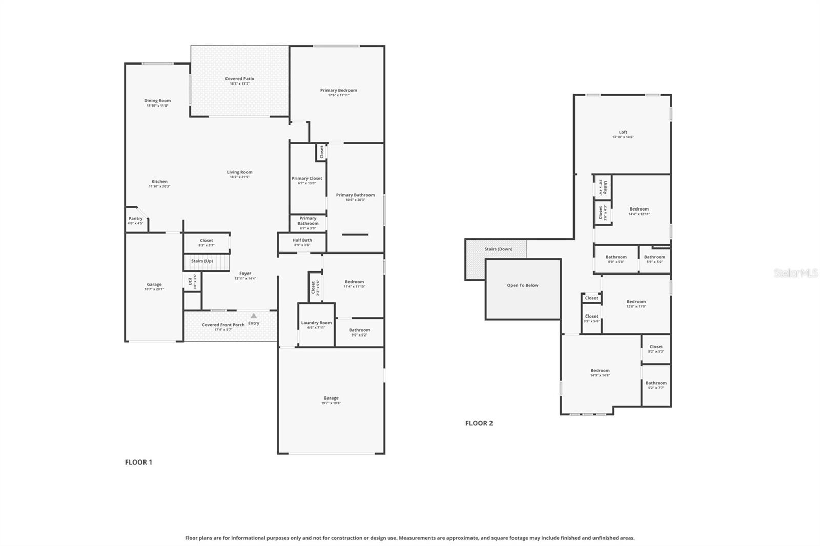 Combined floorplan