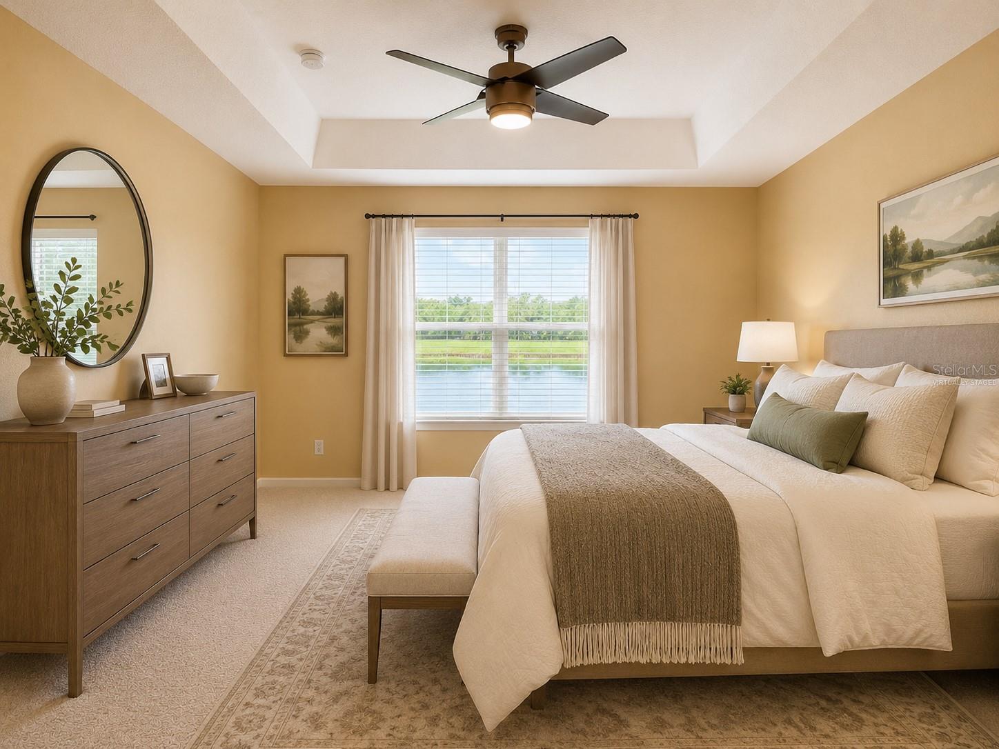 Primary Bedroom Virtually Staged