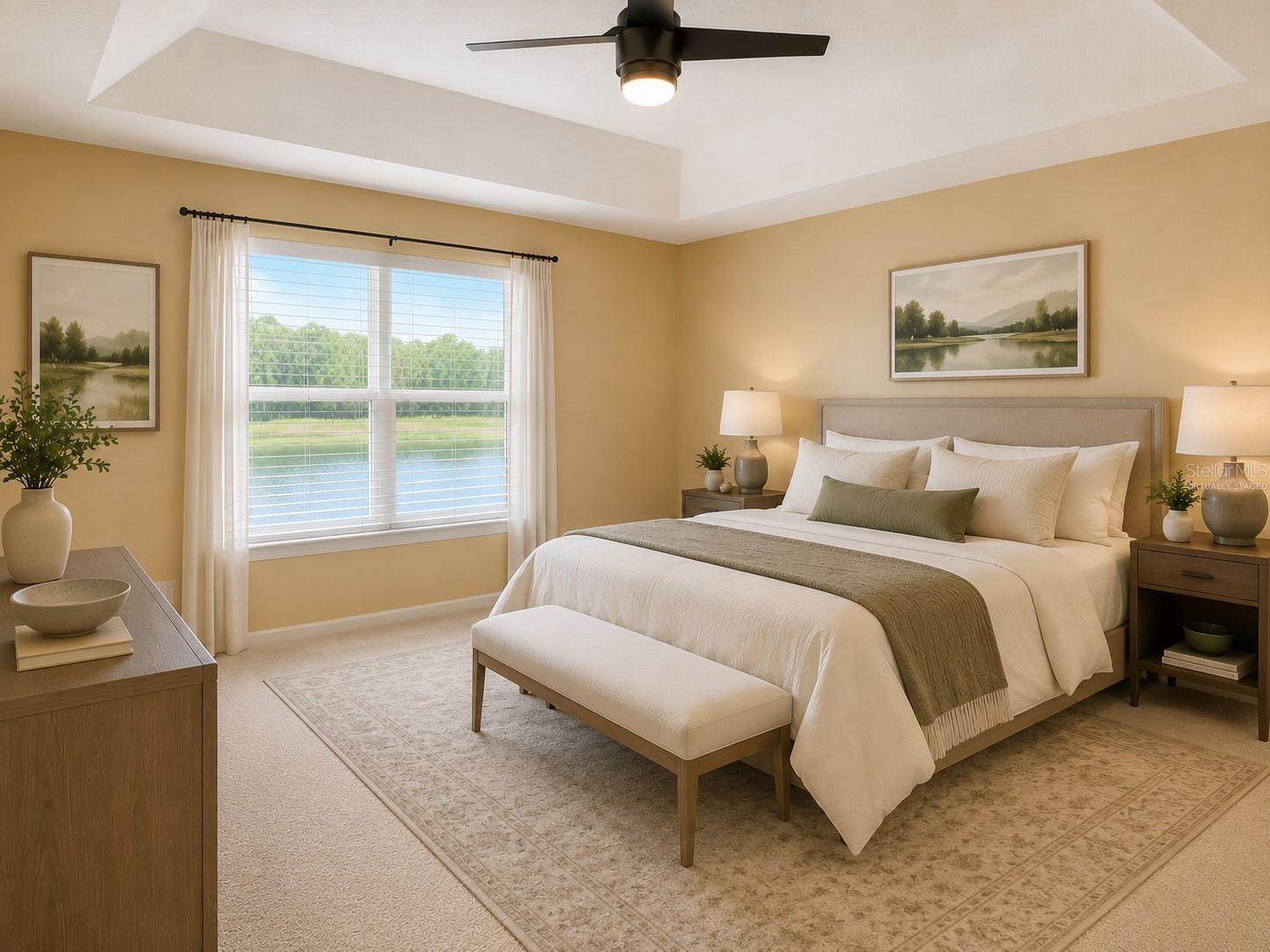 Primary Bedroom Virtually Staged