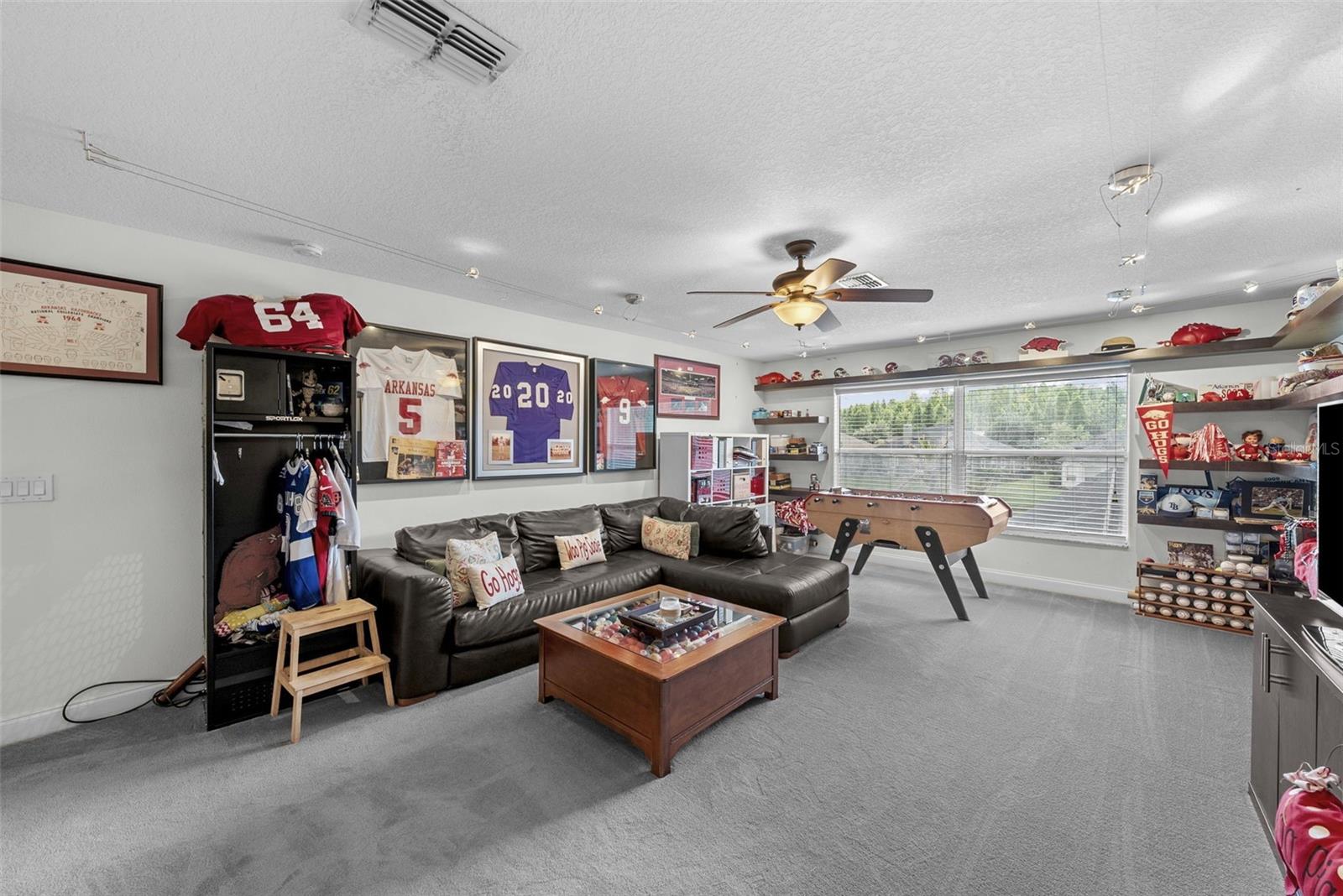 Bonus room ideal for game room, media room, or guest retreat.