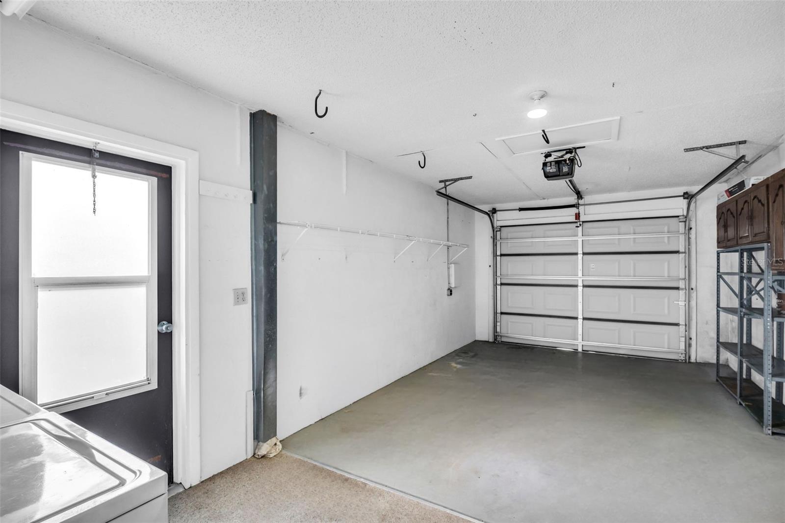 Attached one car garage~