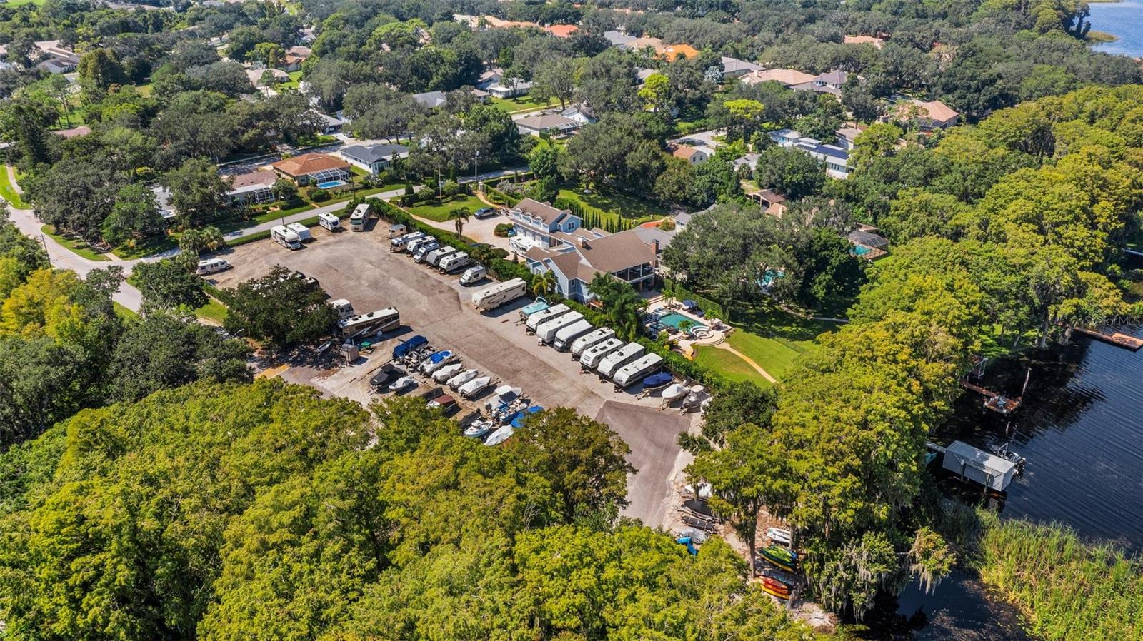 Amenities include free RV or boat storage in a securfe lot with a boat ramp~