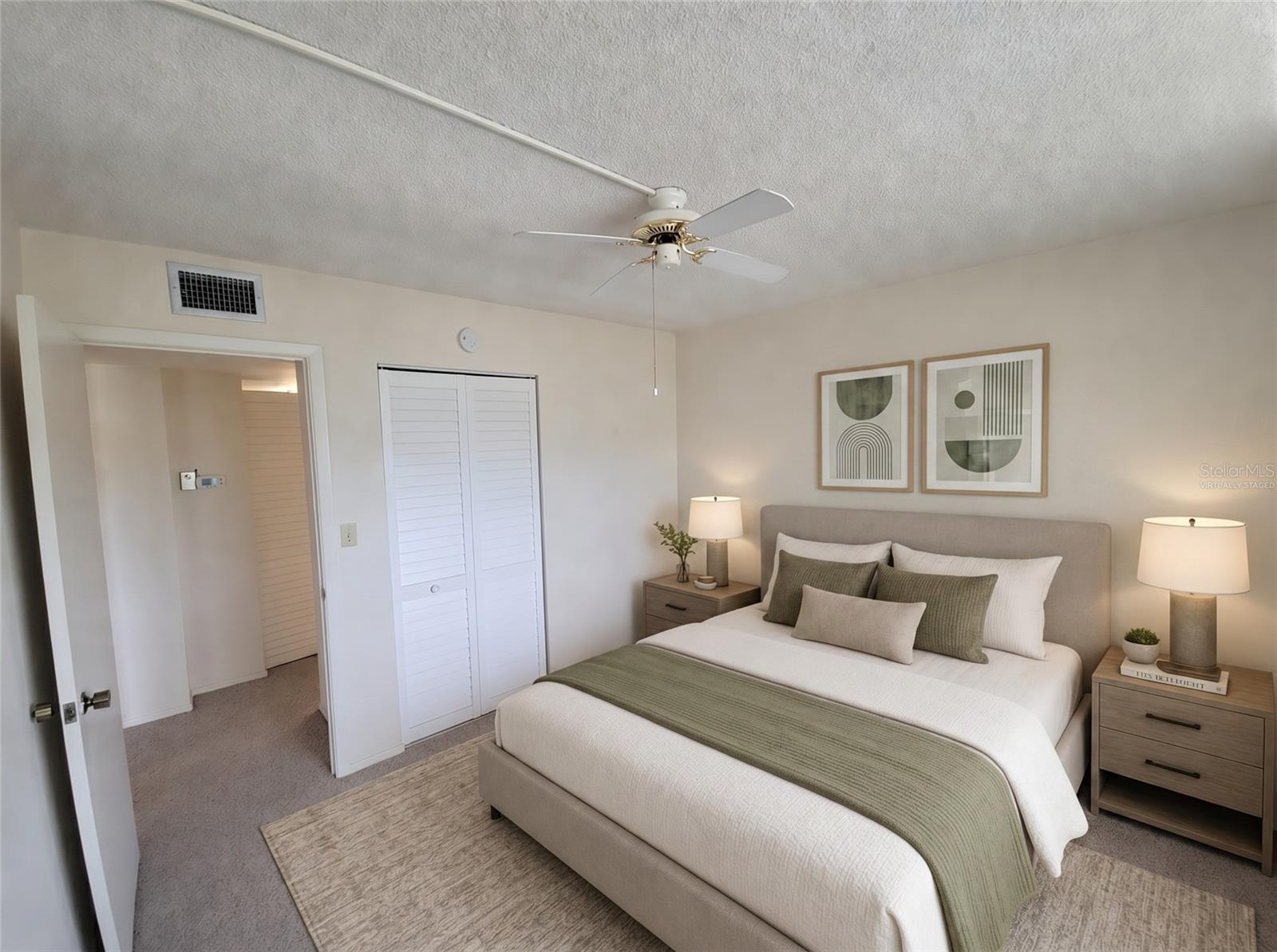Virtually Staged Bedroom