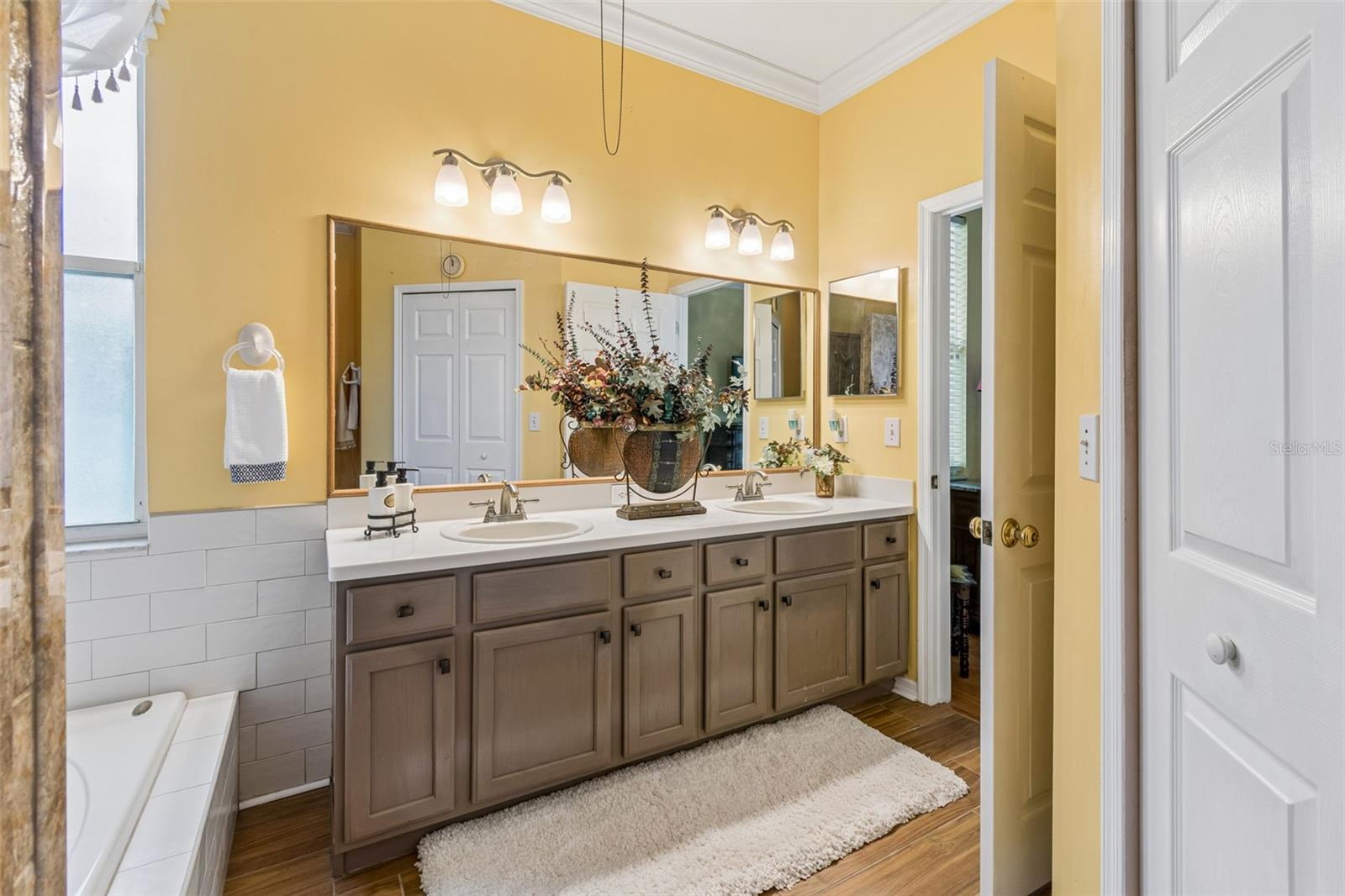 PRIMARY BATHROOM SPACIOUS DUAL VANITY