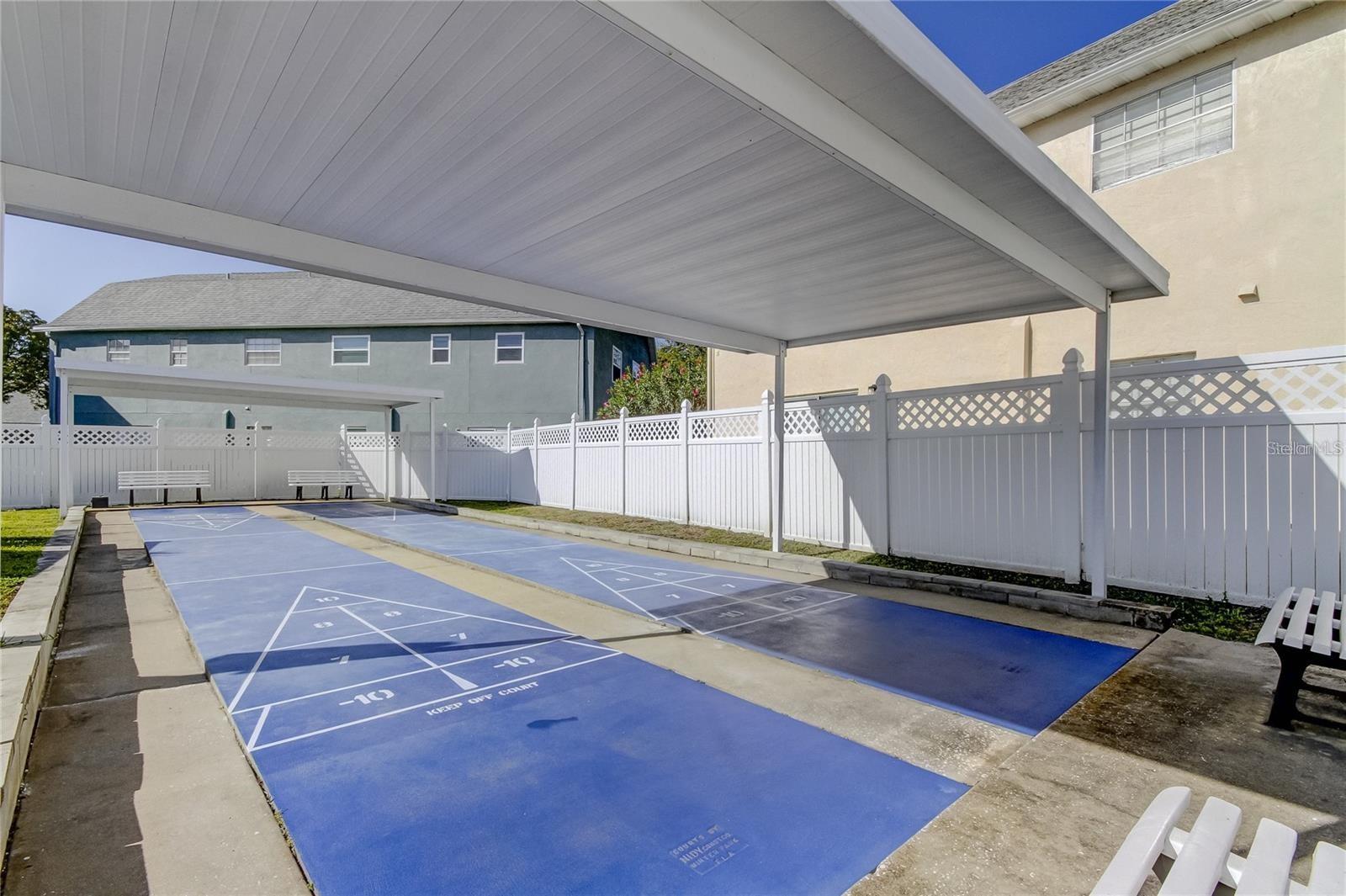 Shuffleboard courts