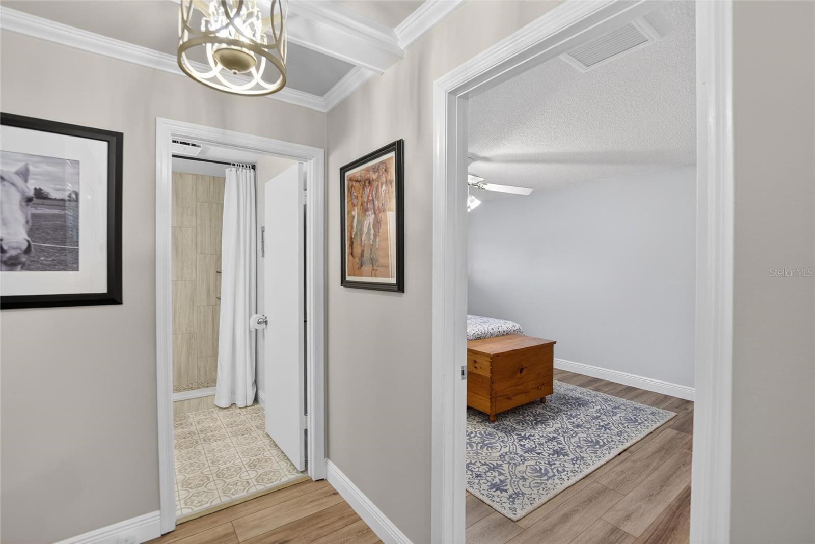 TB8513853 - Entrance to guest bedroom & bath (front) of home