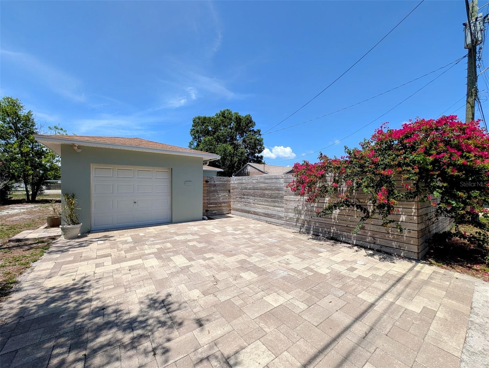 Paver Driveway and Garage