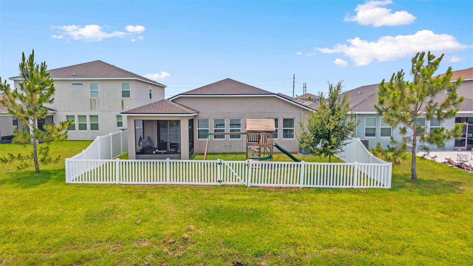 FULLY FENCED in YARD