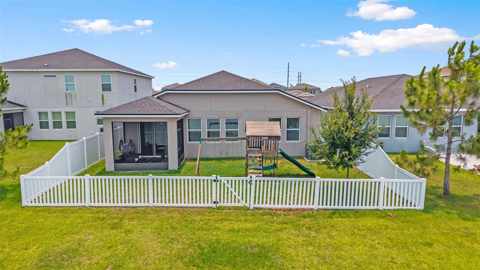 FULLY FENCED in YARD